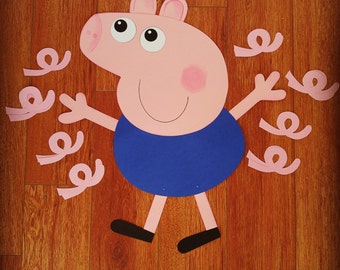 Peppa Pig Brother George Pin the tail on the Pig Game NOT DIGITAL