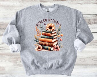 Books Are My Therapy Sweater