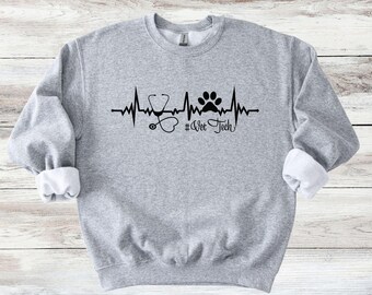 Vet Tech Heartbeat Sweater