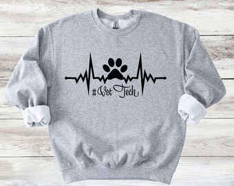 Vet Tech Paw Print Sweater