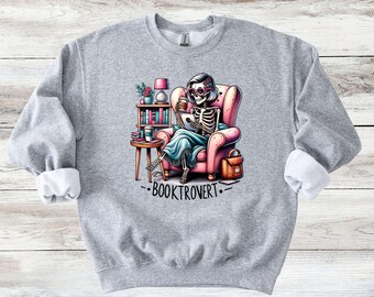Booktrovert Skeleton Sweater