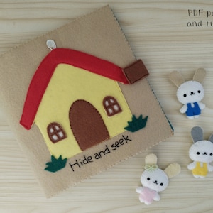 Hide and seek quiet book PDF pattern and tutorial