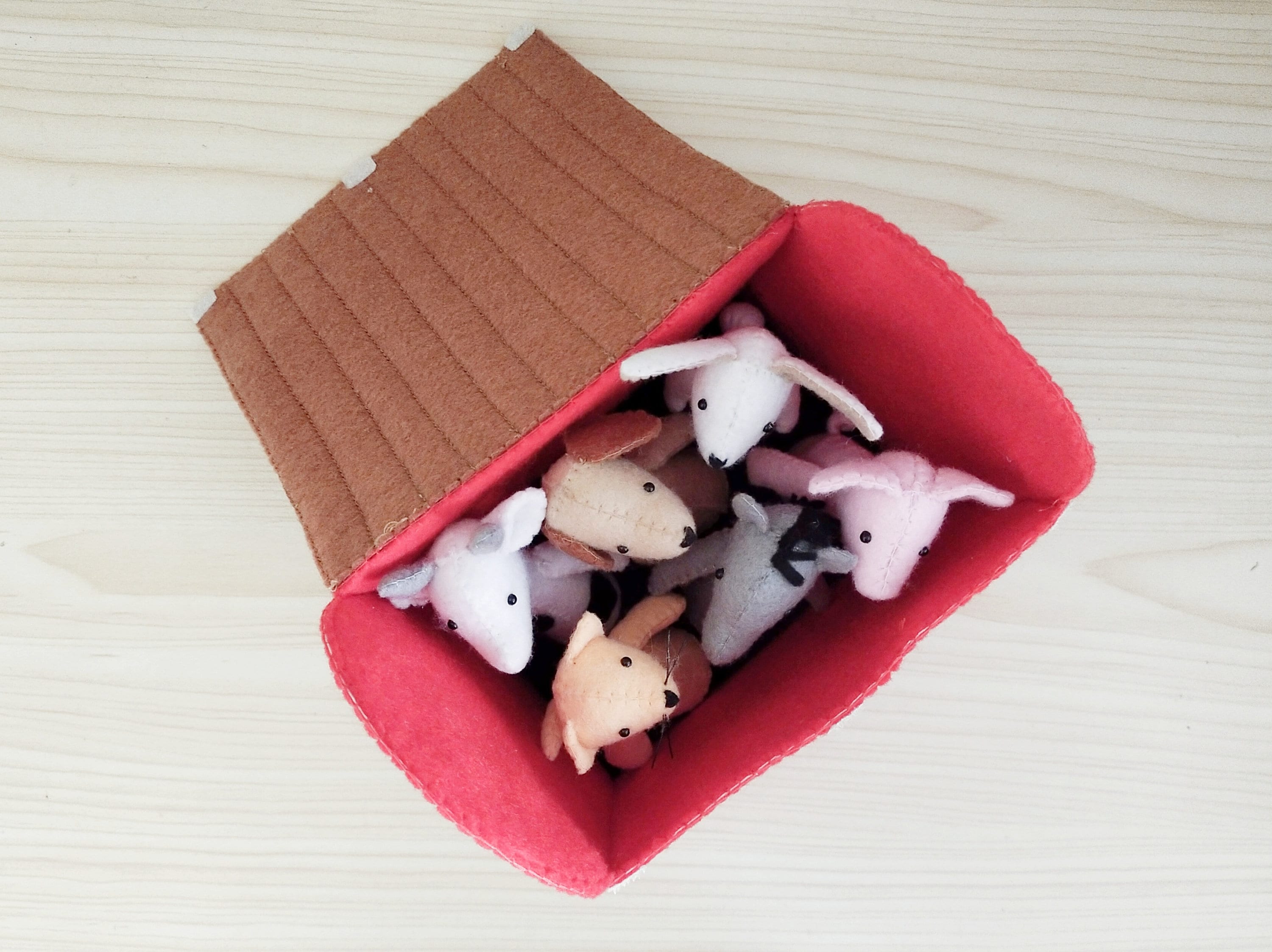 Felt Farm Animals and Barn PDF Pattern and Tutorial - Etsy