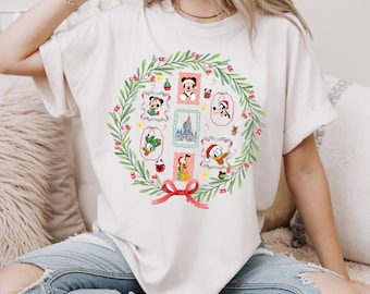 Disney Christmas Shirt PNG | Mickey Ears Christmas Tree | Holiday Magic Kingdom Design