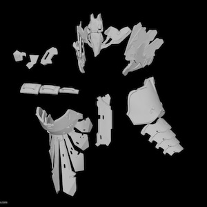 Complete Carja Blazon Master Armor 3D Model Set - STL download files for 3d printing