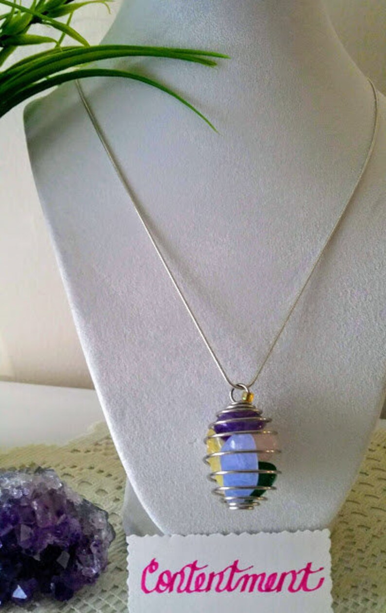 CONTENTMENT ~ Harmonizing Multi Gem Pendant Jewelry (hope Beacons) ~ A ...