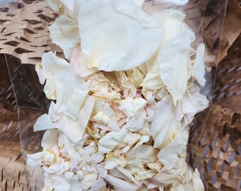 Rose Petal Confetti: 10-Piece Set. Biodegradable Confetti. Wedding Toss, USA Grown.