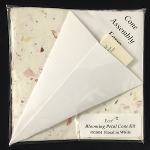Set of 20 Rose Petal Cones.DIY Eco-friendly Blooming Cones.Handmade Paper. Wedding Cones. Flower Cones. Flower Confetti. DIY cones. Made USA