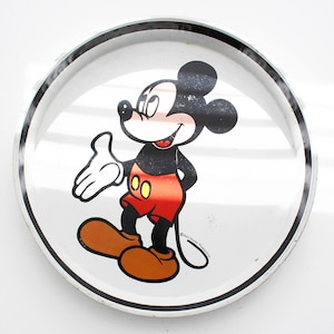 Vintage Mickey Mouse Tin Plate