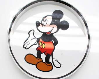 Vintage Mickey Mouse Tin Plate