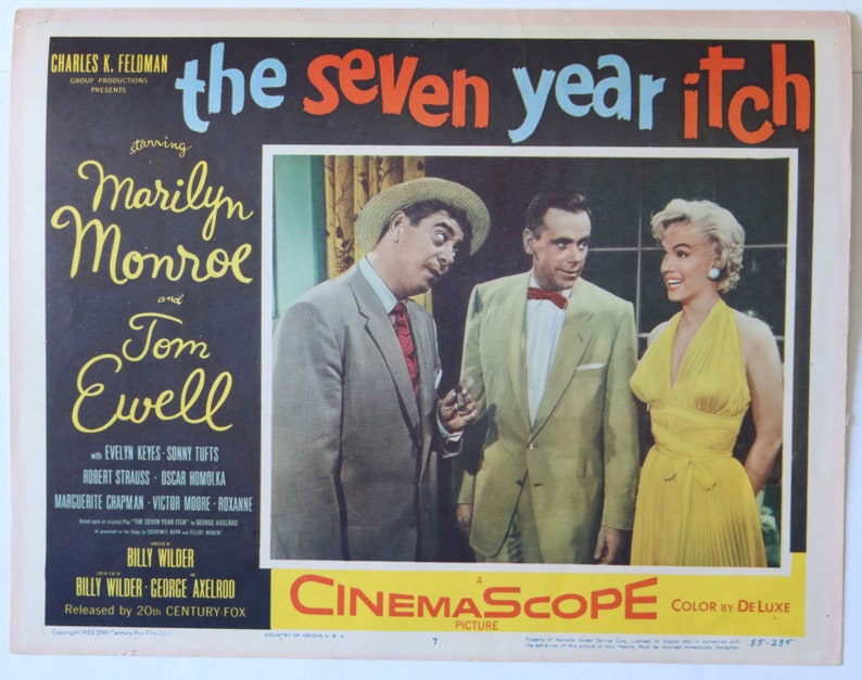 Marilyn Monroe The Seven Year Itch 1955 An Original Etsy