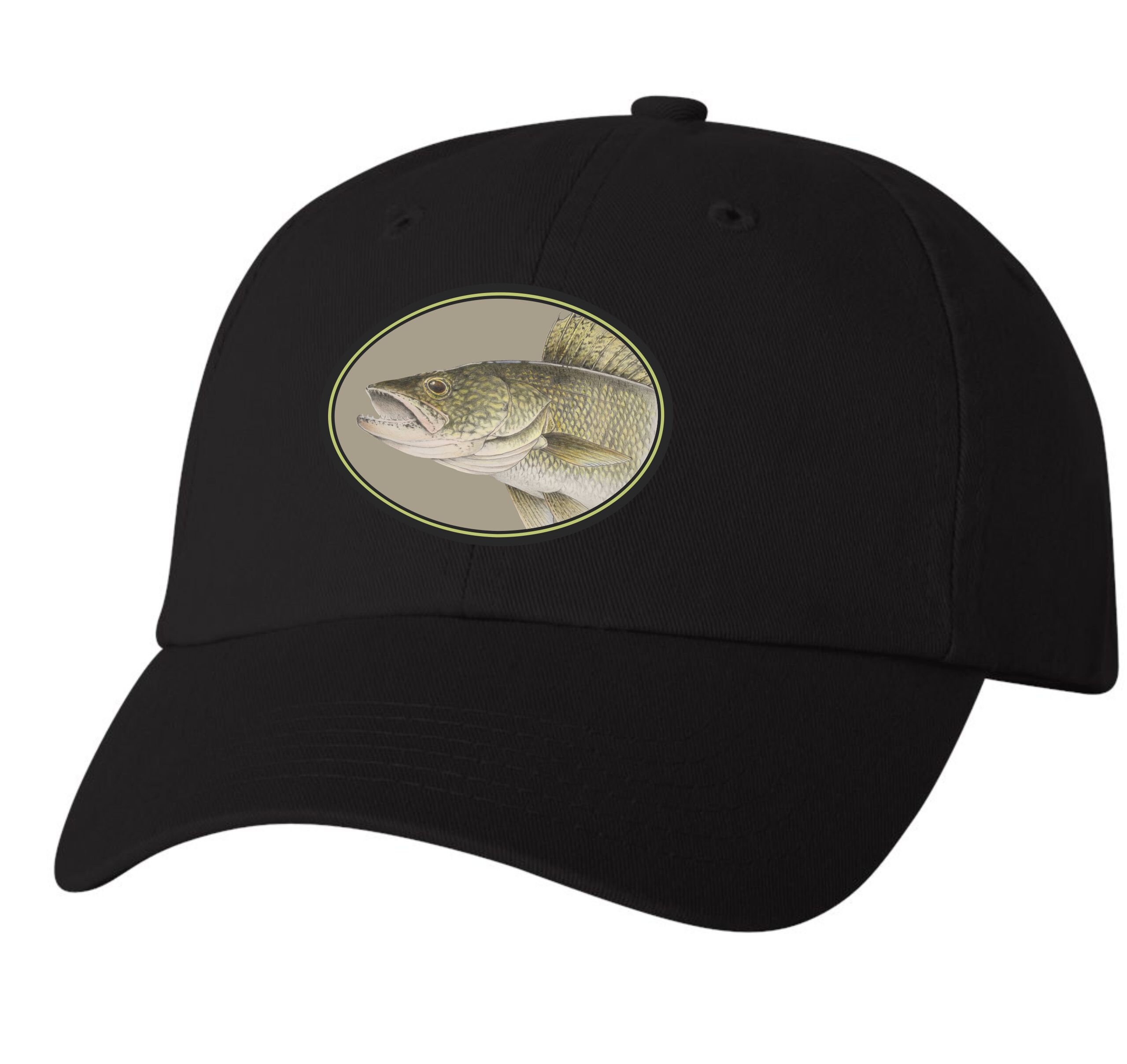 Walleye Fishing Baseball Hat Etsy