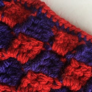 BLANKET PATTERN / Easy Checkerboard Blanket Pattern (Digital PDF Download)