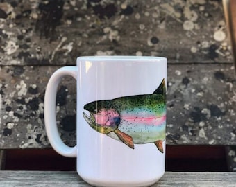 Rainbow Trout Mug, Fishing, Mug