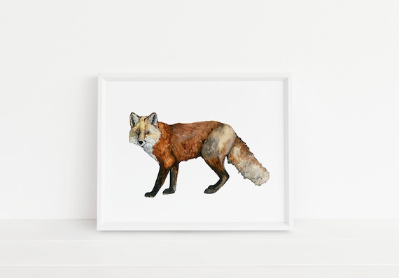 Buy the Fox Art Print Fox Animal PNW Animal Online in India Etsy