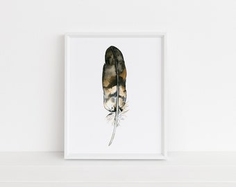 Feather Art Print, Feathers, Wall Decor, Home Decor