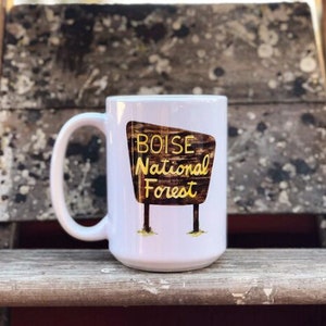 Taza del Bosque Nacional de Boise, Signo Forestal Nacional