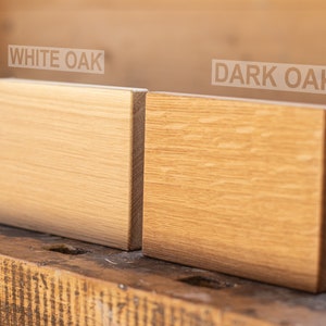 Mid Century Nightstand with Drawer / White Oak / Dark Oak image 2