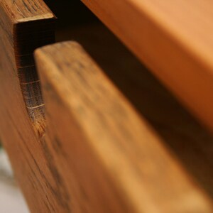 Floating Nightstand Mid Century with Oak Drawer image 3