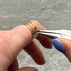 Jump Ring Opener & Closer Tool, Buckling Tool, Assistant Tool, 19mm brass ring, Craft Supplies UK