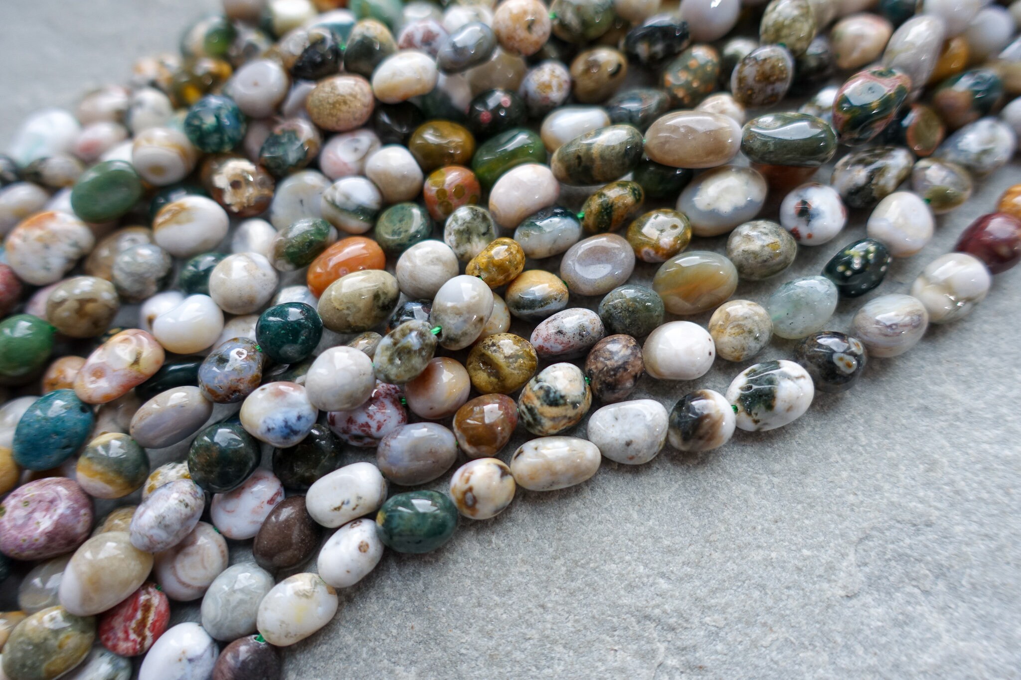 Natural Rhyolite Jasper Pebble Beads Jasper Nuggets Beads - Etsy