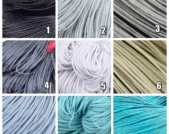 50%  1mm waxed cotton thread cord, 10 meters, 1mm braided cord, cord shamballa bracelets, macrame, wish bracelets