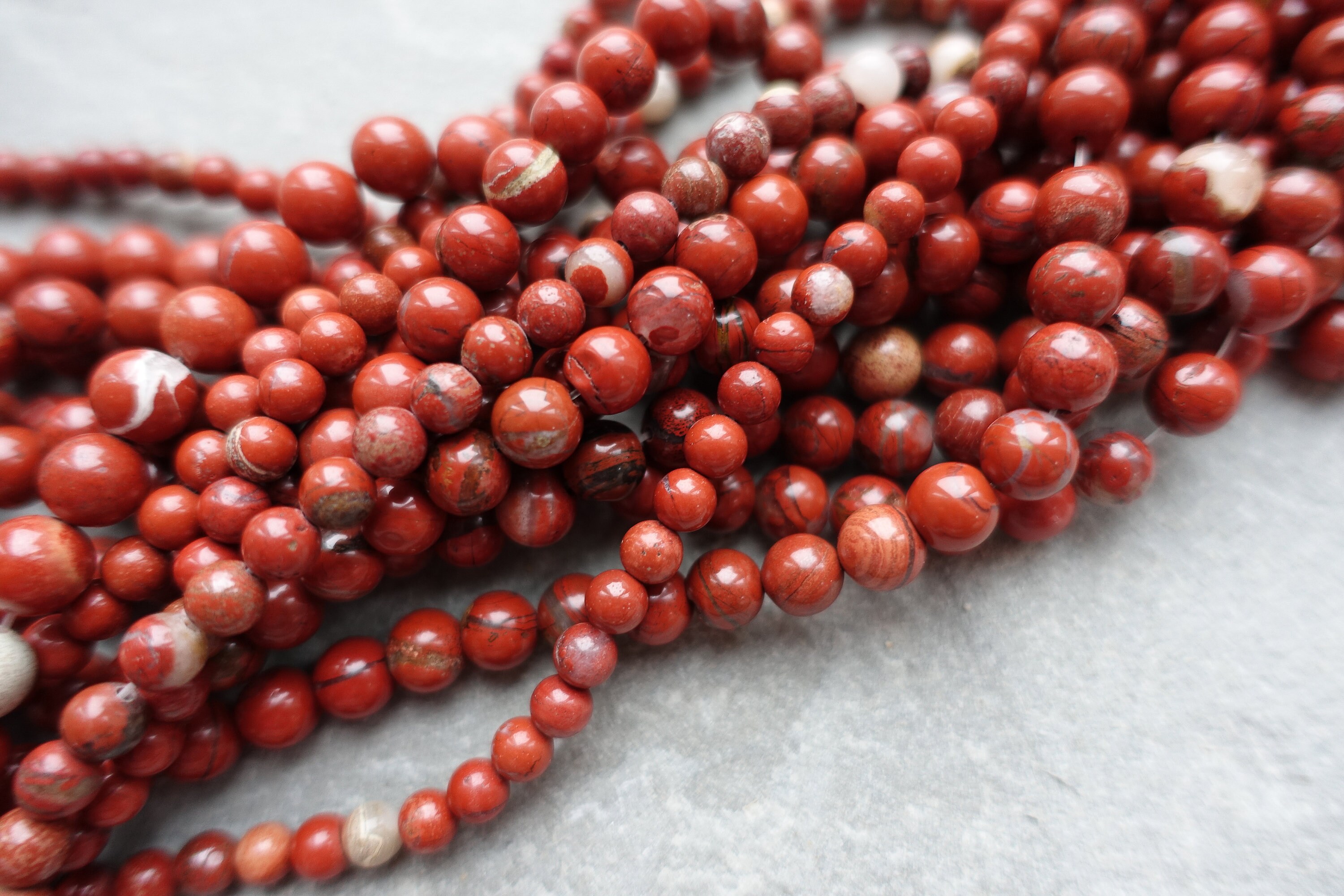 3 Sizes Natural Red Poppy Jasper Round Beads 4mm 6mm 8mm Etsy