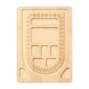 Pequenos painéis de design de contas de pulseira de bambu, painel de fabricação de joias, painel de viagem para fabricantes de contas, suprimentos de artesanato do Reino Unido