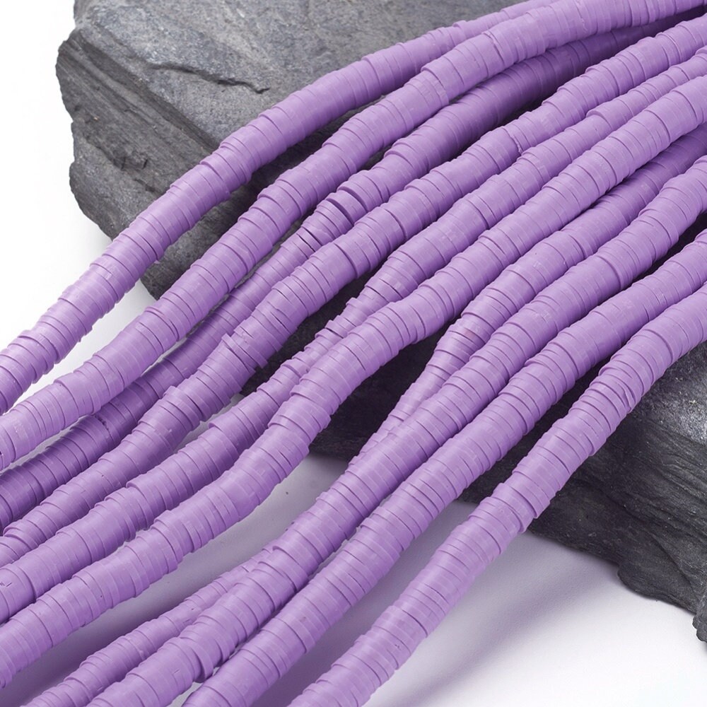 47 Colors 6mm Heishi Beads Clay Beads Polymer Disc Beads Etsy