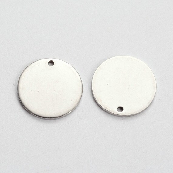 Unfading Stainless Steel Blank Stamping Tag Pendants Engraving Charms Making