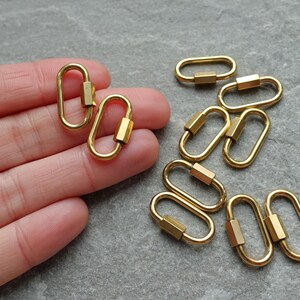 Edelstahl-Schraubkarabiner mit ovalem Verbinder, Bastelbedarf (UK) Bild 11