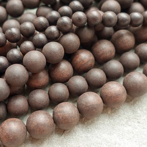 Dunkelbraune Holzperlen 4-10 mm, Schmuckzubehör