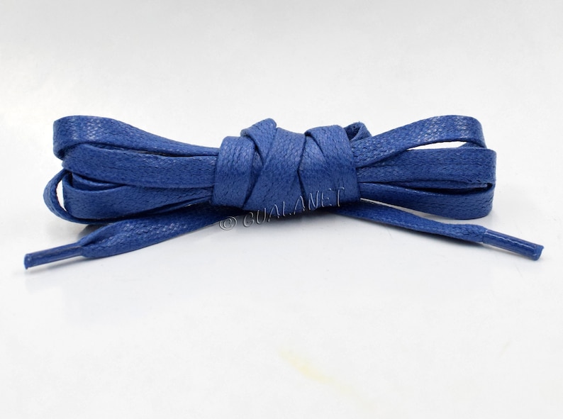 FLAT WAXED Sport Cotton Shoelaces Sneakers Casual Colored Shoe Laces