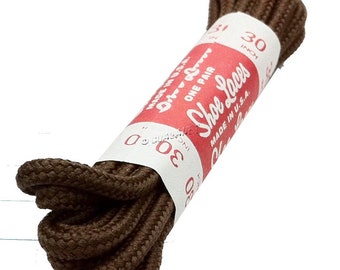 1 Pair- Casual Shoe 1/8" Round Shoelaces Oxford Laces Strings Boot Shoestrings Bootlaces