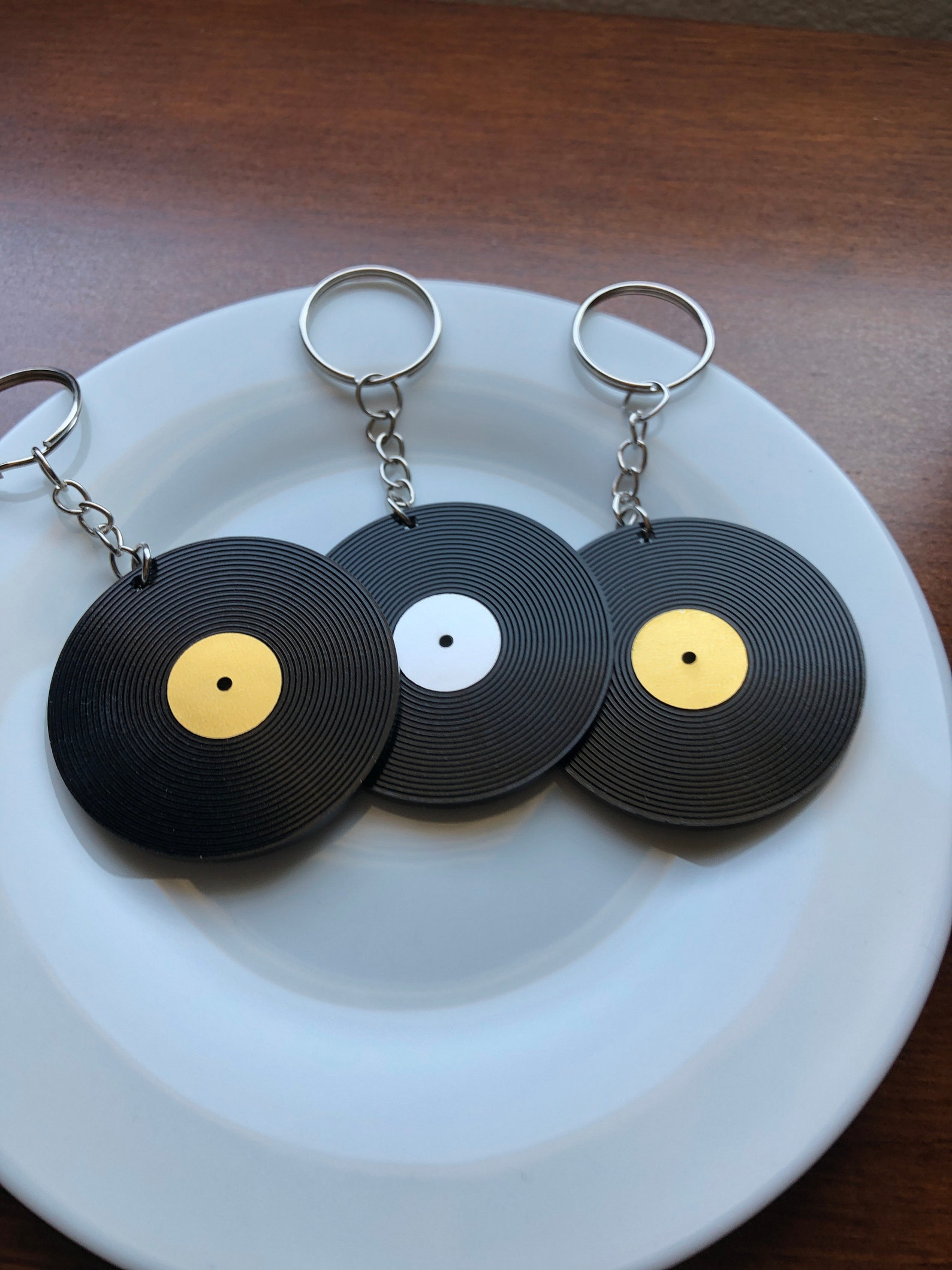 Vinyl Record Keychain Record Keychain Music Keychain Retro Etsy