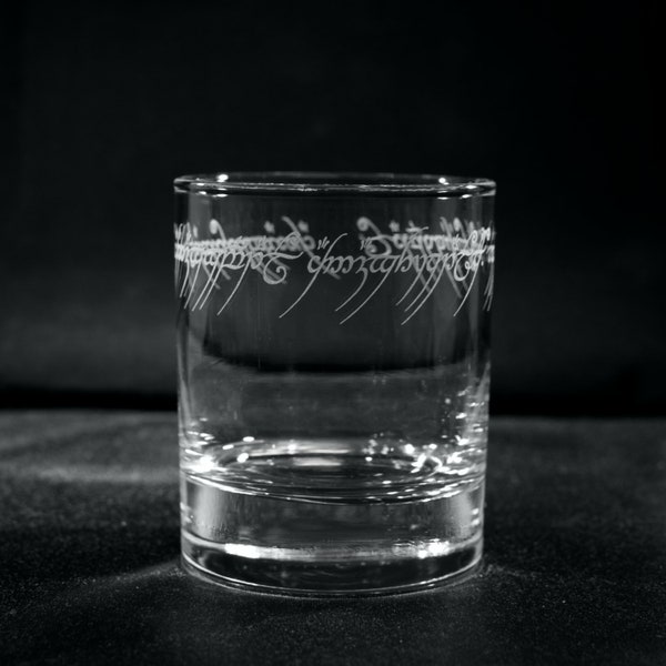 Lord of The Rings Glass | Water | Wine | Whisky | Beer | Gift | Laser Engraved