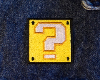 Question Box Iron on Patch