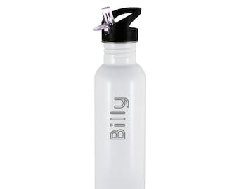 Bouteille d'eau en acier inoxydable 75 cl | Cadeau | Gravure laser