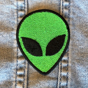 Alien Iron on Patch