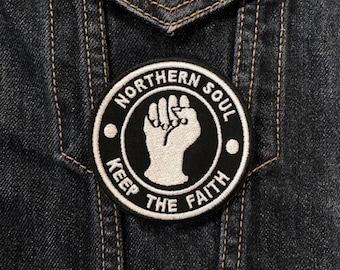 Naszywka do prasowania Northern Soul Keep The Faith Mod