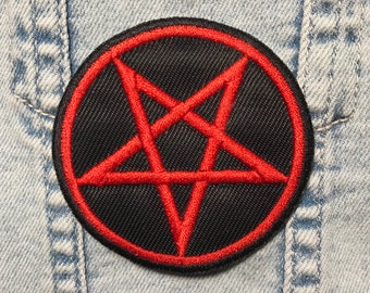 Pentagram Iron on Patch