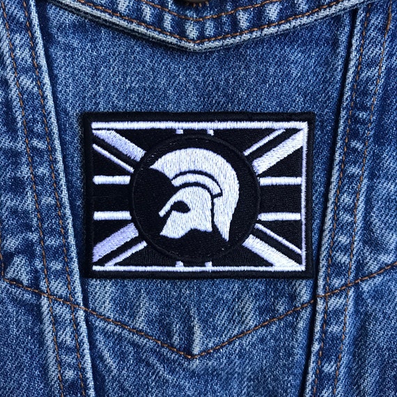 Black and White Iron on Patch Mod Trojan Skinhead Reggae - Etsy