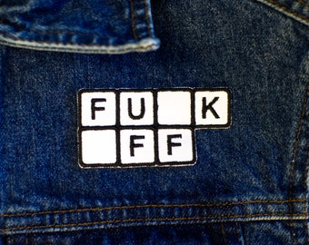 Fuck Off | Scrabble | Iron on Patch