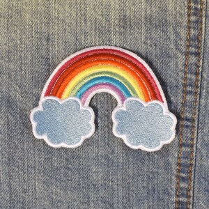 Rainbow Kawaii Iron on Patch