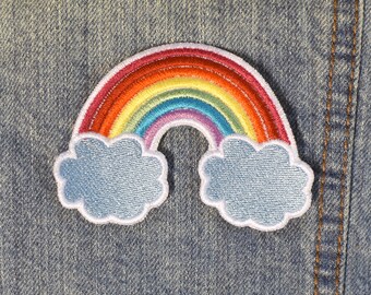 Rainbow Kawaii Iron on Patch