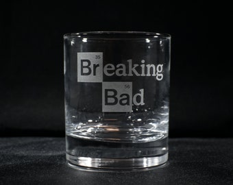 Breaking Bad Glass | Water | Wine | Whisky | Beer | Gift | Laser Engraved