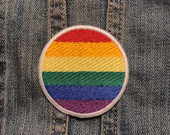 Rainbow Gay Pride Iron on Patch
