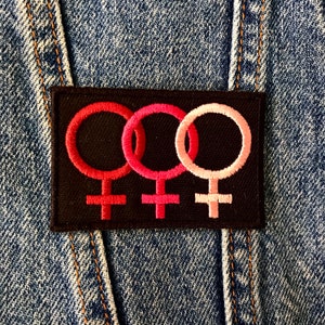 Feminist Triple Iron on Patch