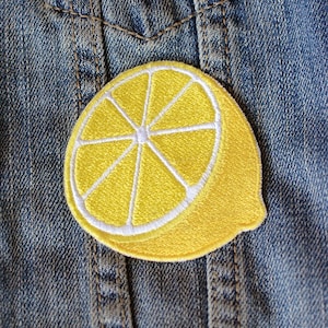 Lemon Lemonade Iron on Patch