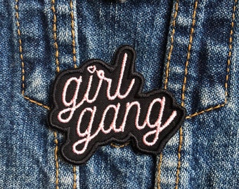 Girl Gang Iron on Patch